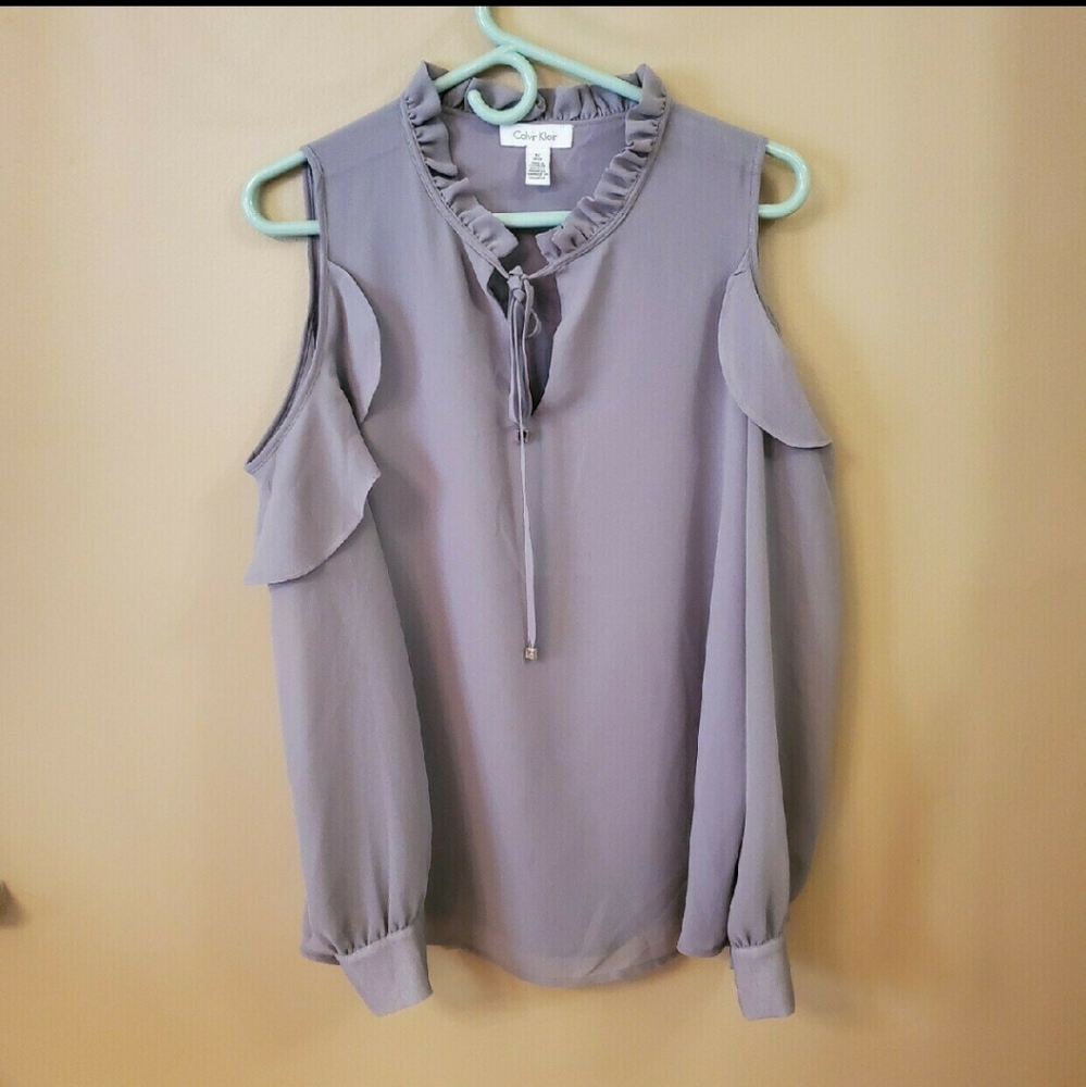 Ck Cold Shoulder Blouse